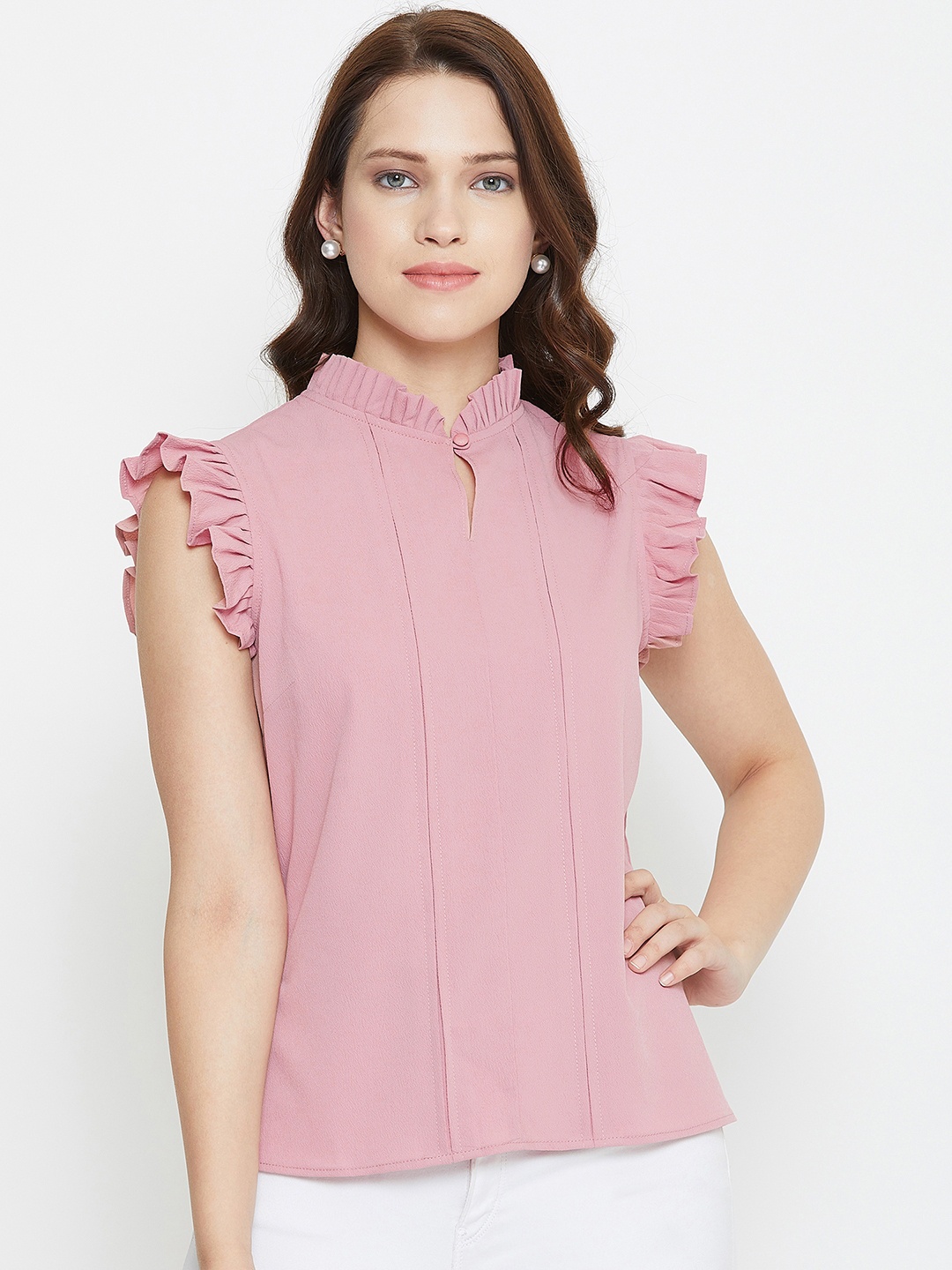 

Imfashini Women Pink Solid Top