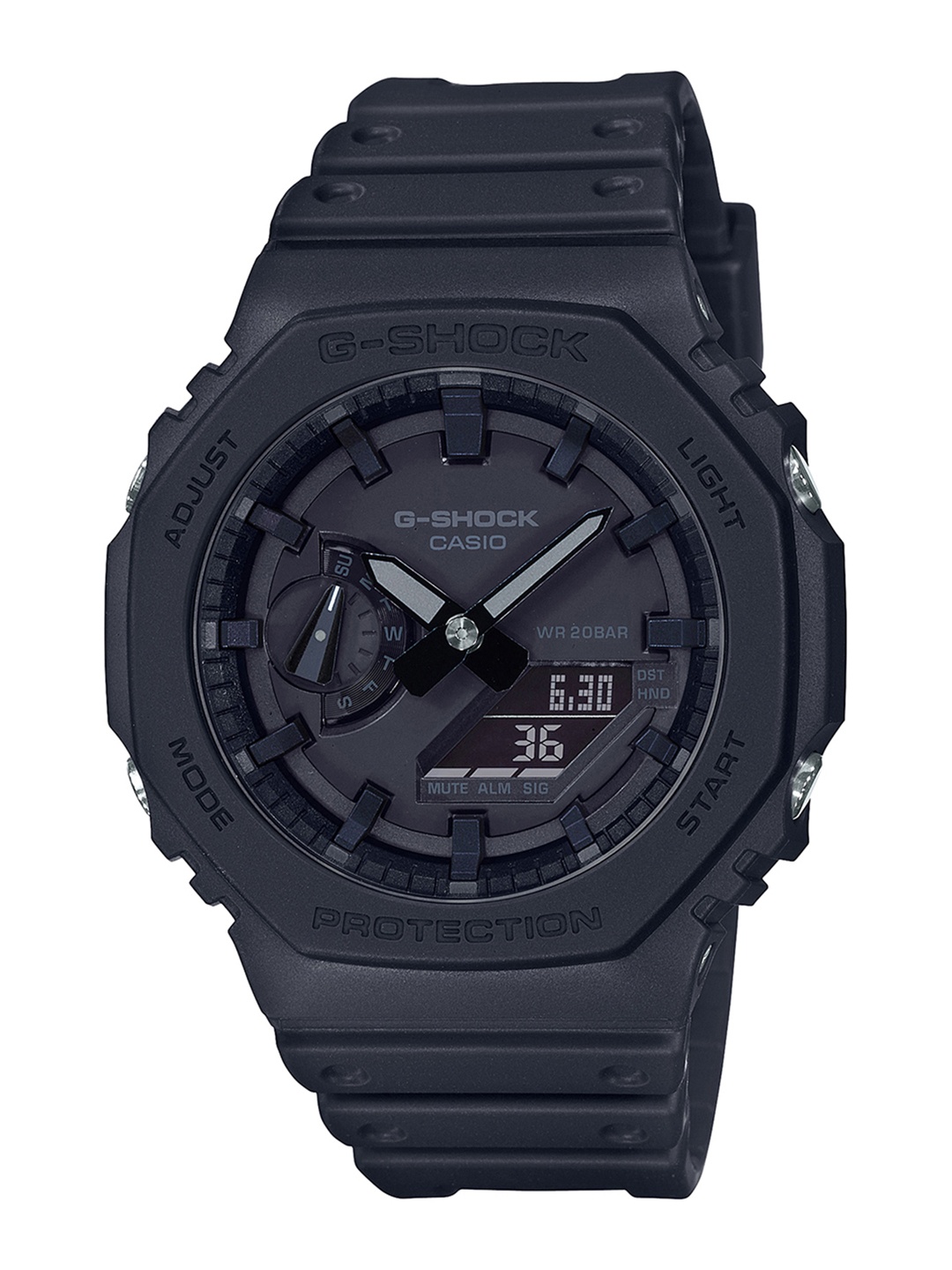 

CASIO Men G-Shock GA-2100-1A1DR Black Analog-Digital Dial Black Resin Strap Watch G987