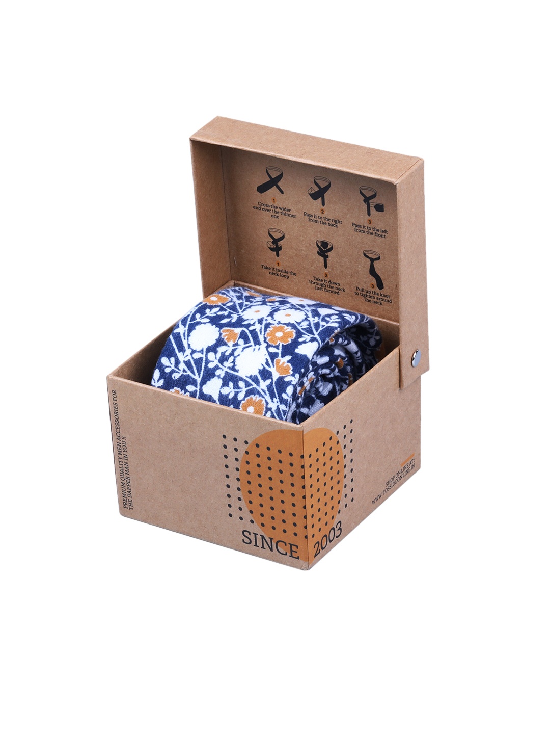 

Tossido Men Blue Printed Broad Tie