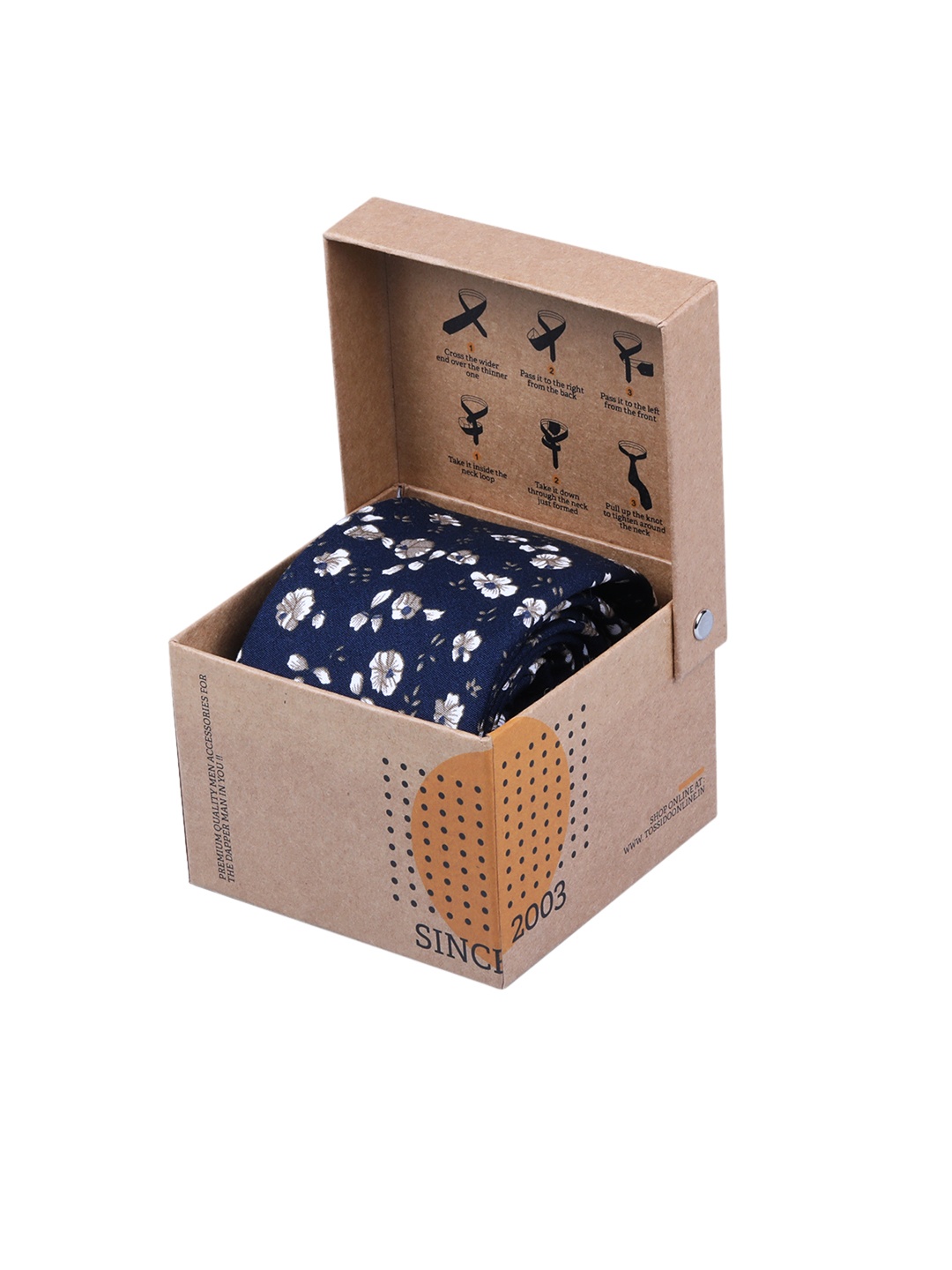 

Tossido Men Blue Printed Broad Tie