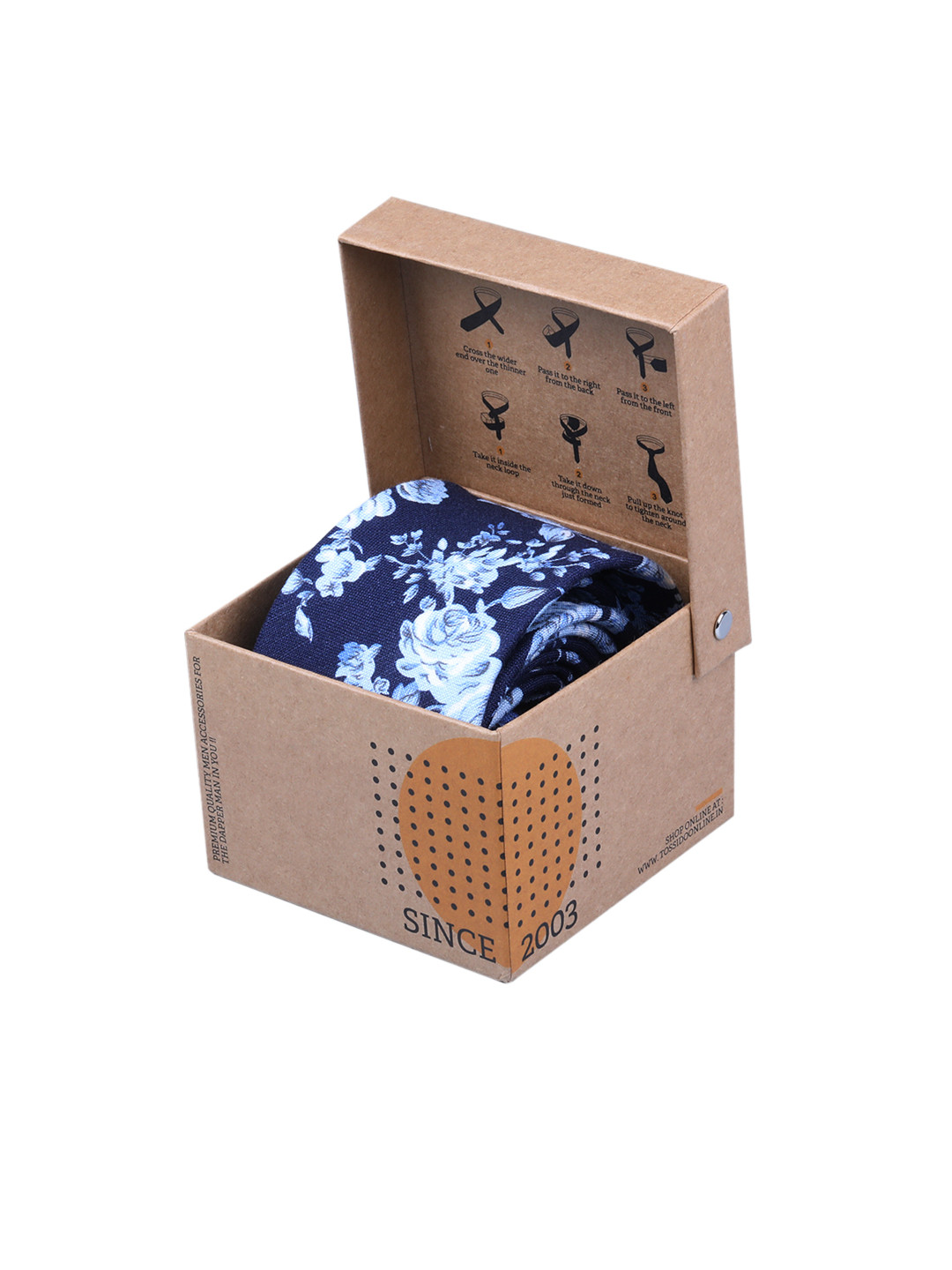 

Tossido Men Blue Printed Broad Tie