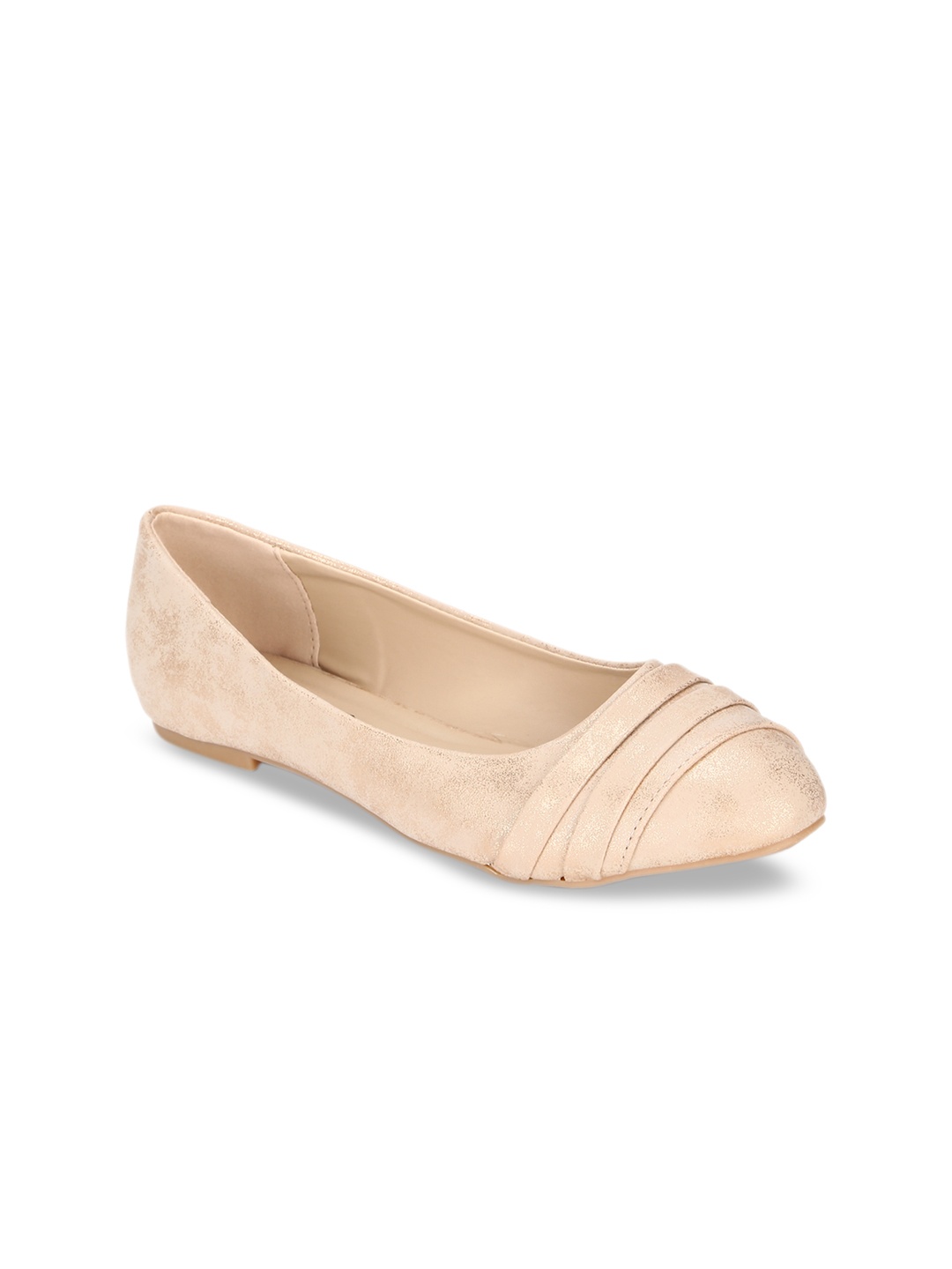

Allen Solly Woman Women Gold-Toned Textured Ballerinas