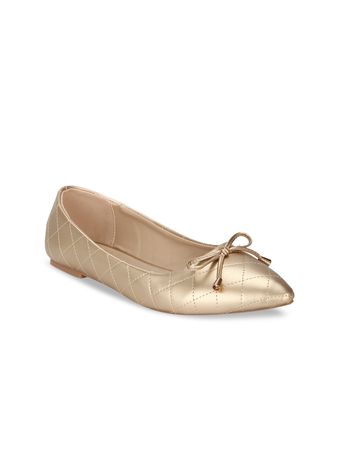 

Allen Solly Woman Women Gold-Toned Woven Design Ballerinas
