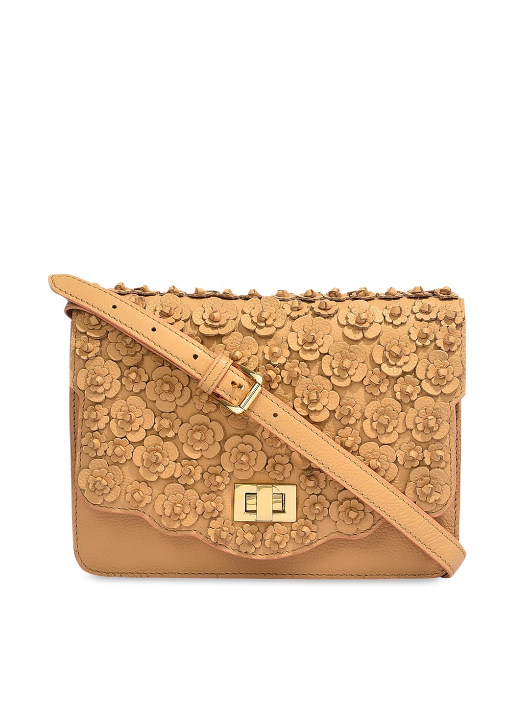 

Eske Beige Solid Sling Bag