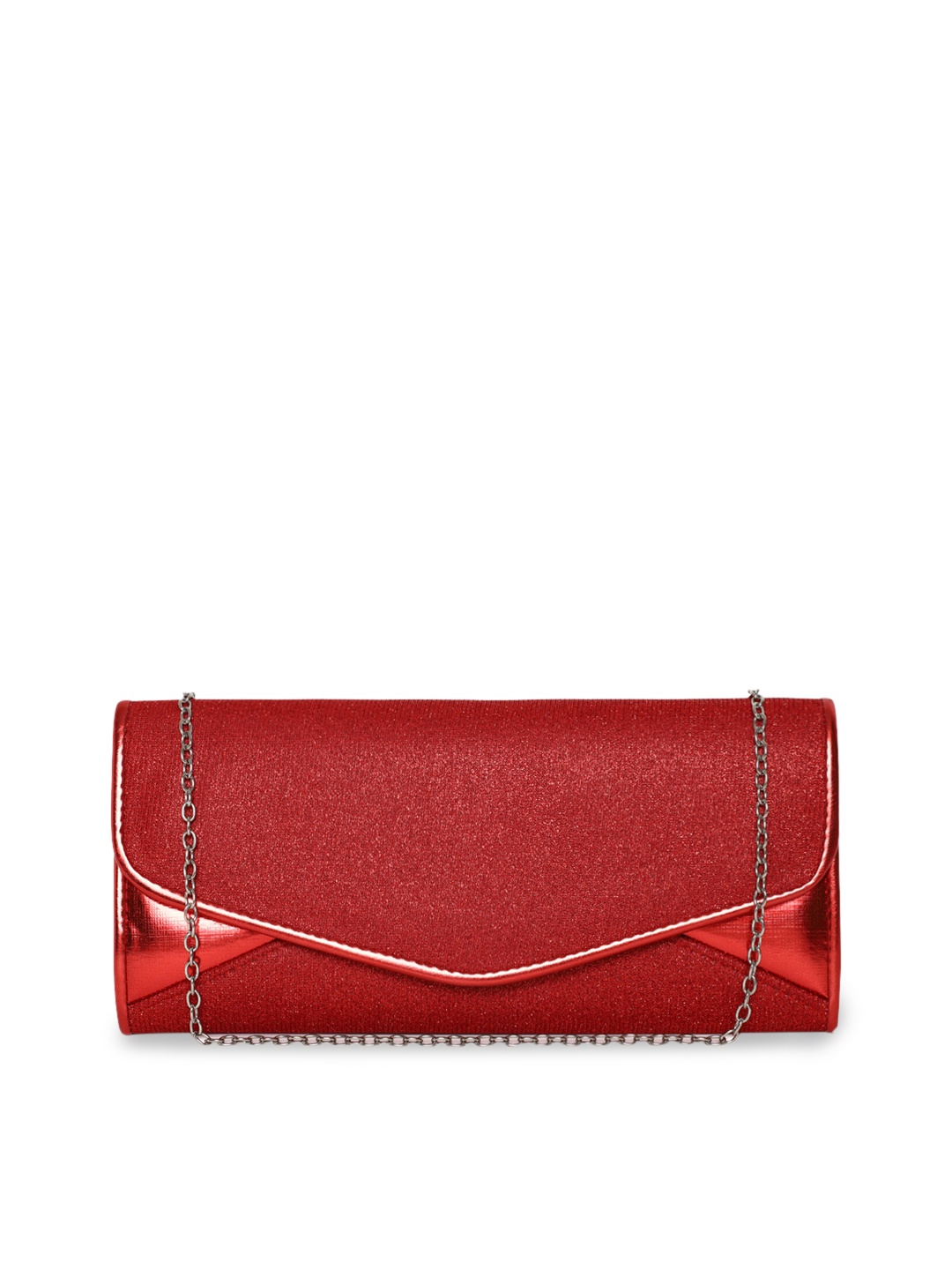

KLEIO Red Embellished Clutch