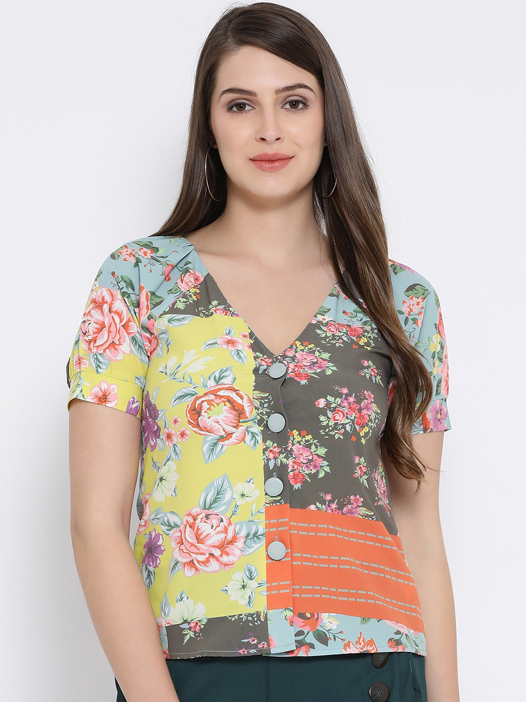 

Oxolloxo Women Yellow Printed Top
