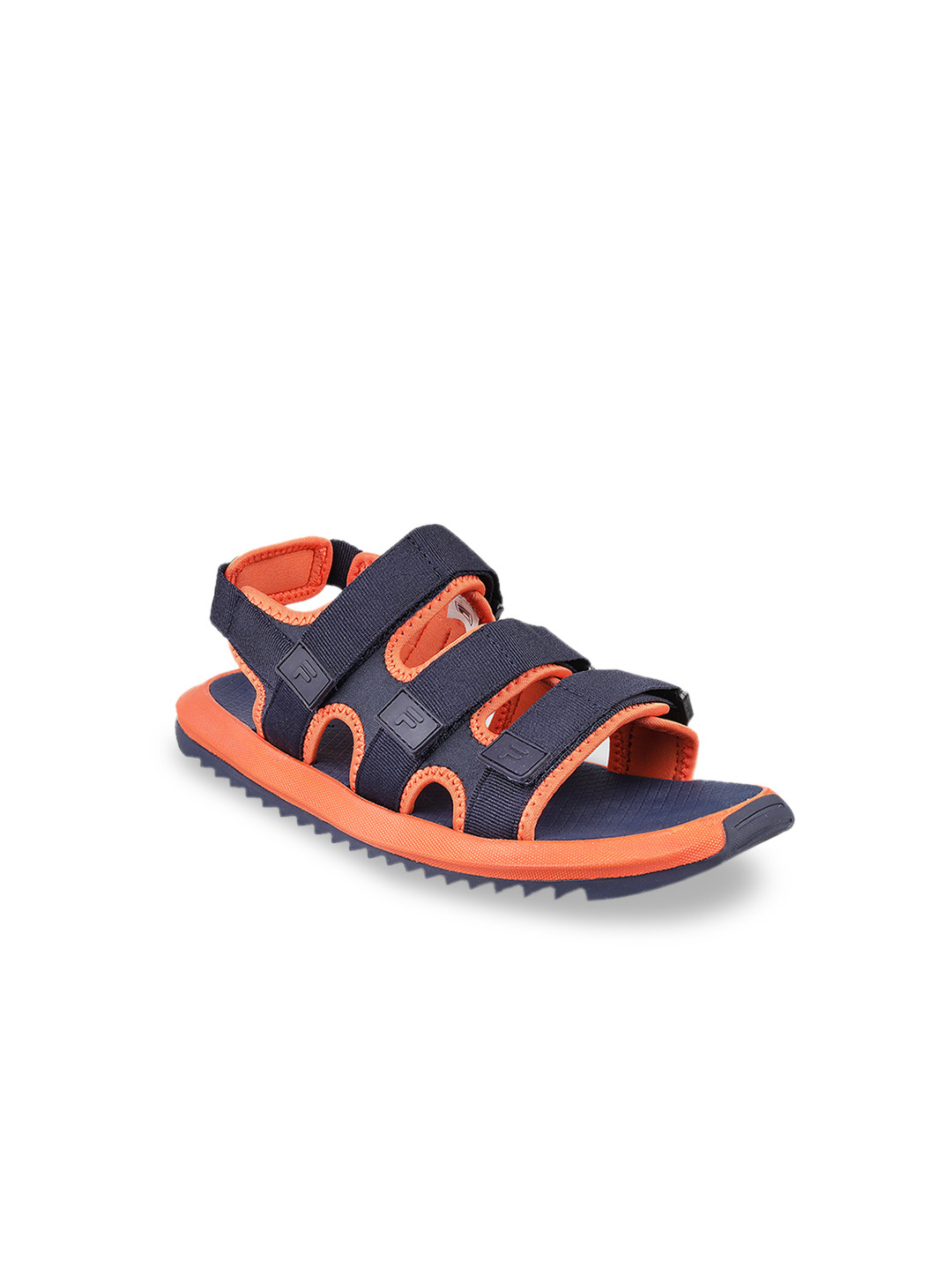 

FILA Men Navy Blue & Orange ERAZZO Tech Sports Sandals