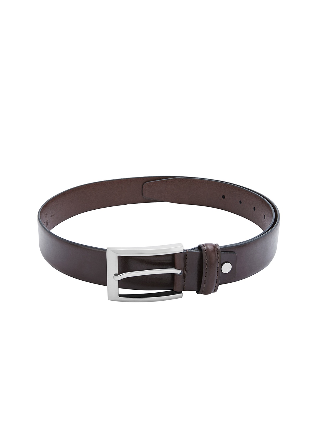 

Park Avenue Men Brown Solid Leather Belt