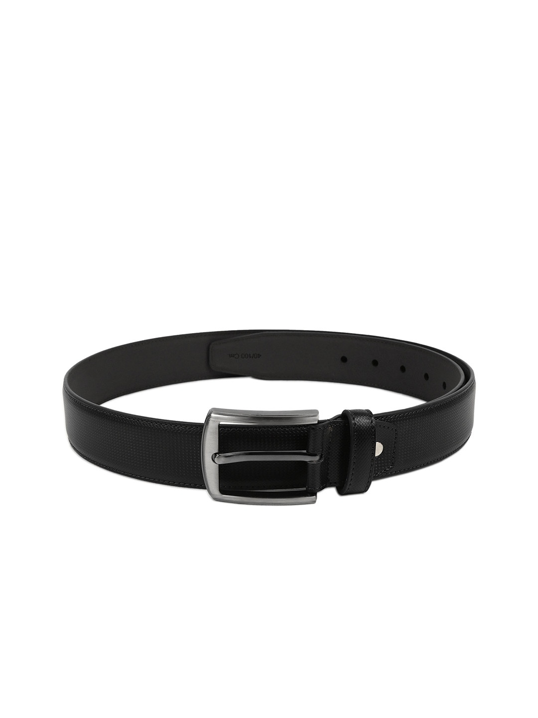 

Kara Men Black Textured Leather Belt