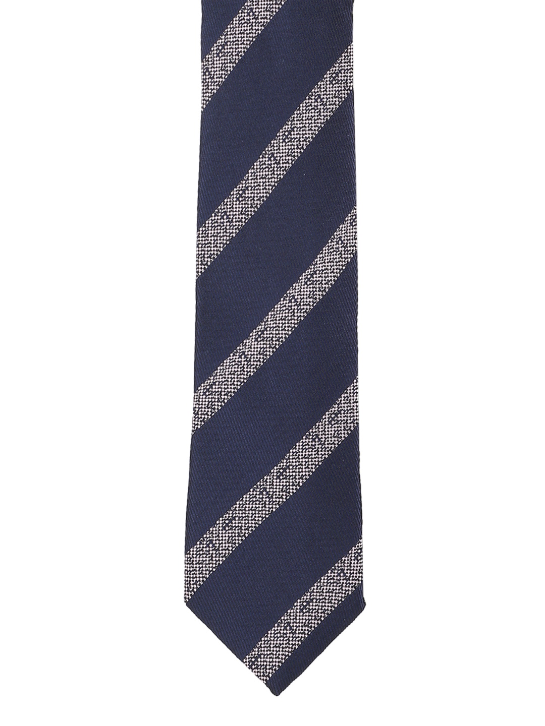 

Van Heusen Navy Blue Woven Design Broad Tie