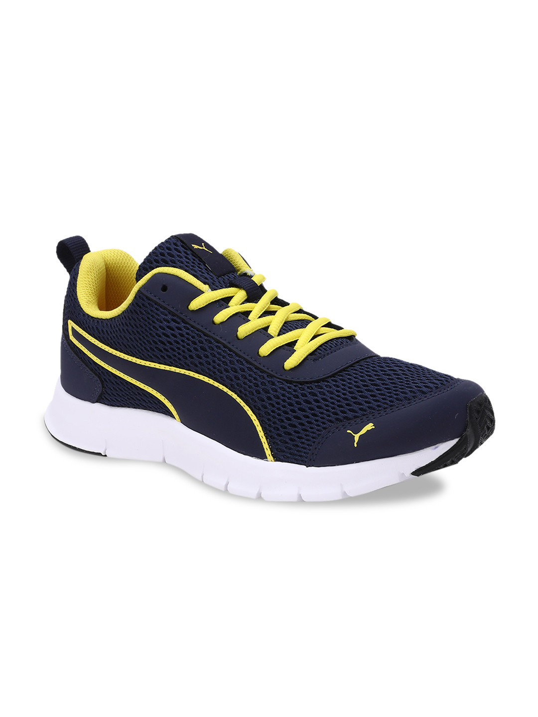 

Puma Men Navy Blue Textile Peacoat-Dandelion Sneakers