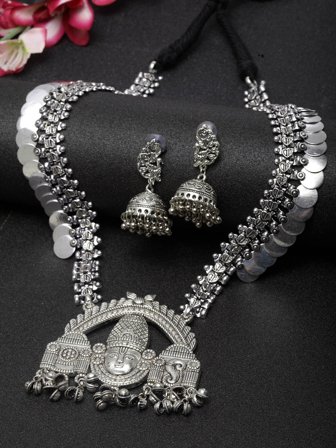 

Moedbuille Women Silver-Plated Jewellery Set