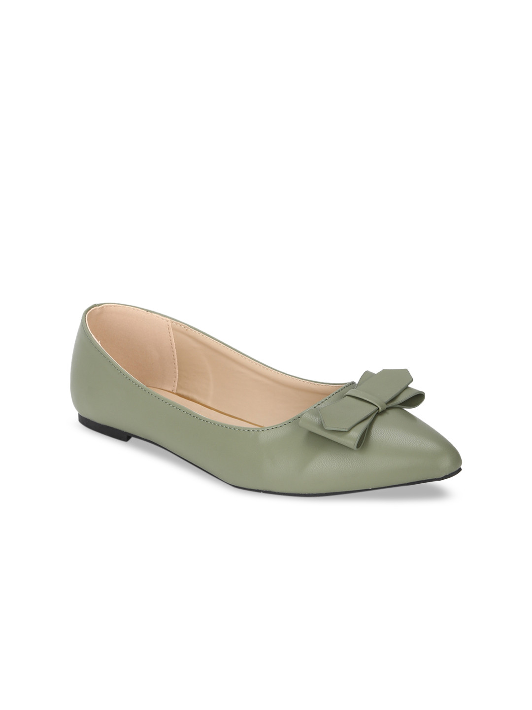 

Allen Solly Woman Women Olive Green Solid Ballerinas