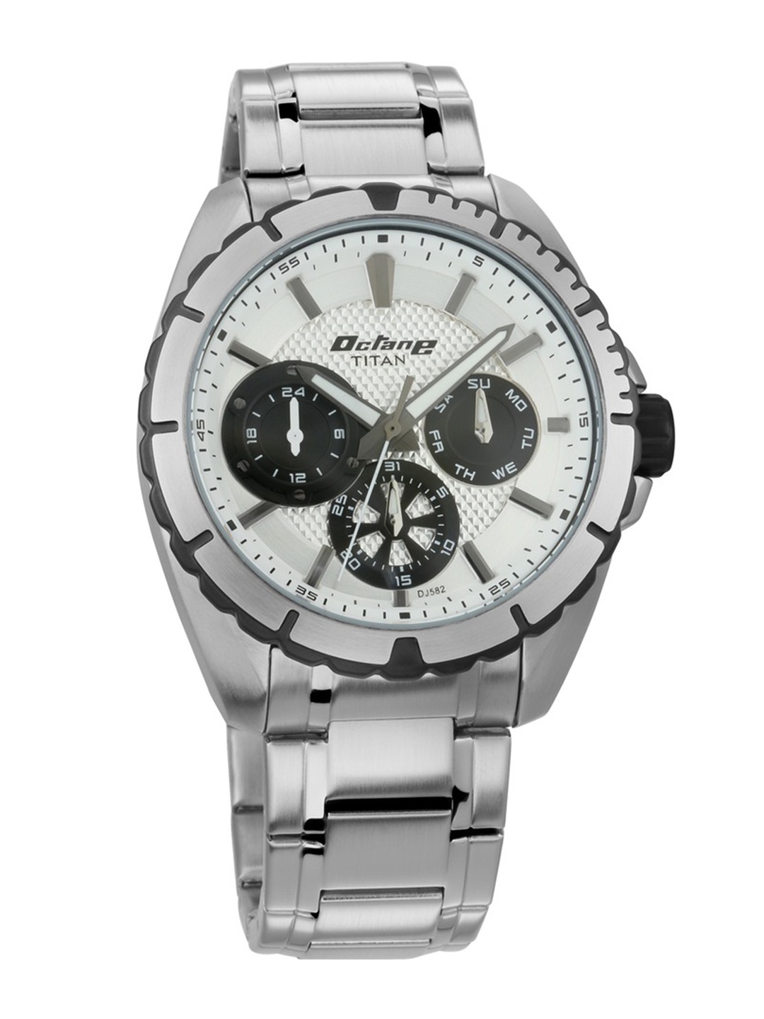 

Titan Octane Men Silver Analogue watch 90109KM01