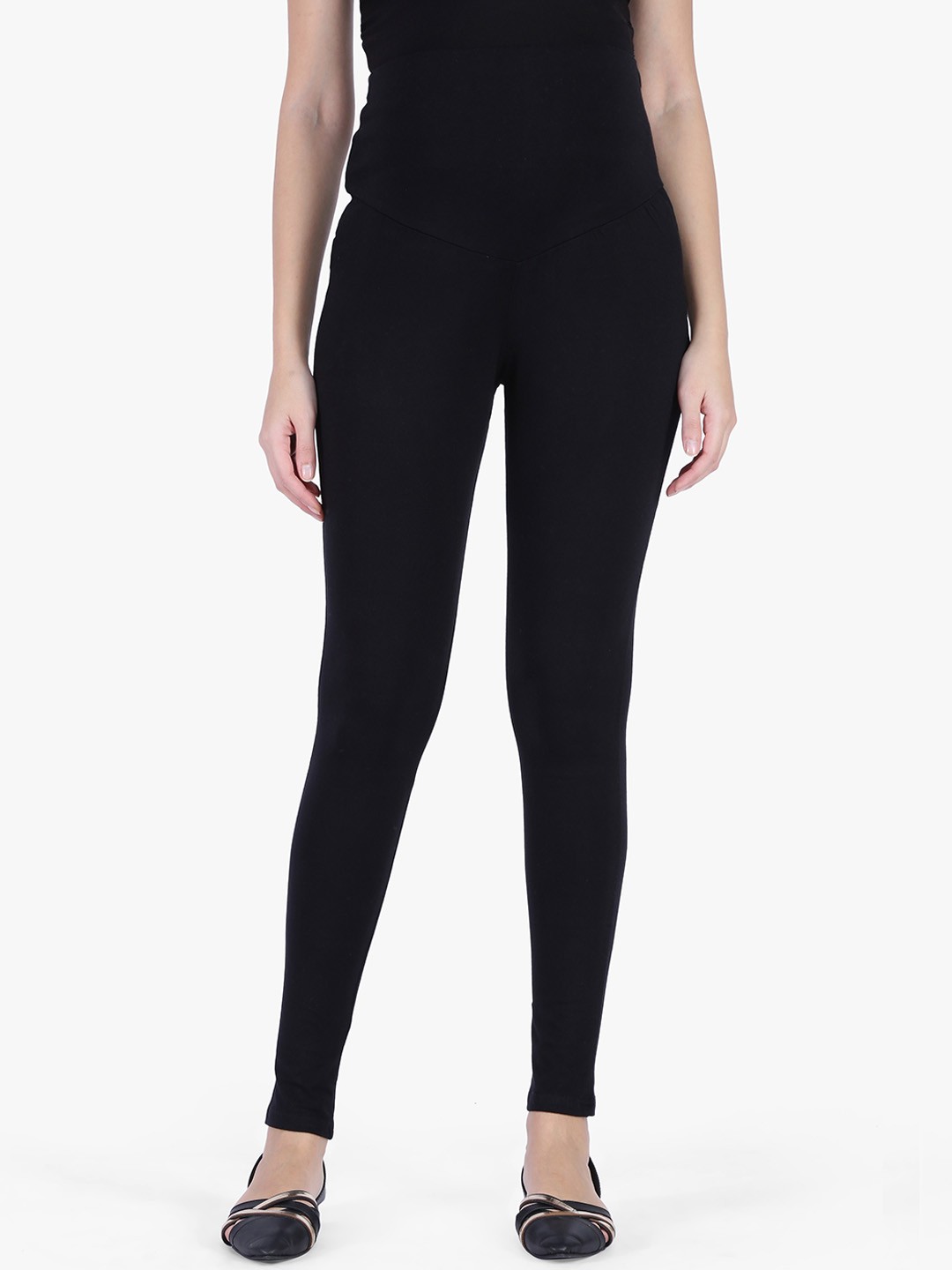 

MomToBe Women Black Solid Maternity Ankle-Length Leggings