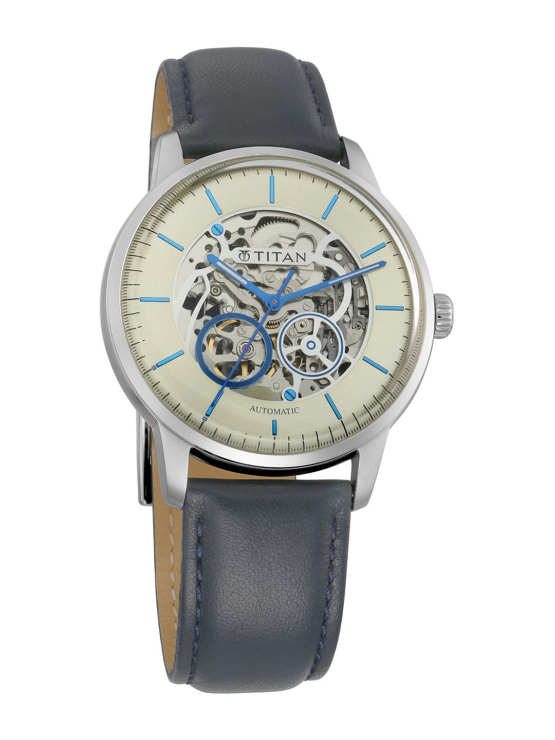 

Titan Mechanical Men Cream Analogue watch 90110SL02
