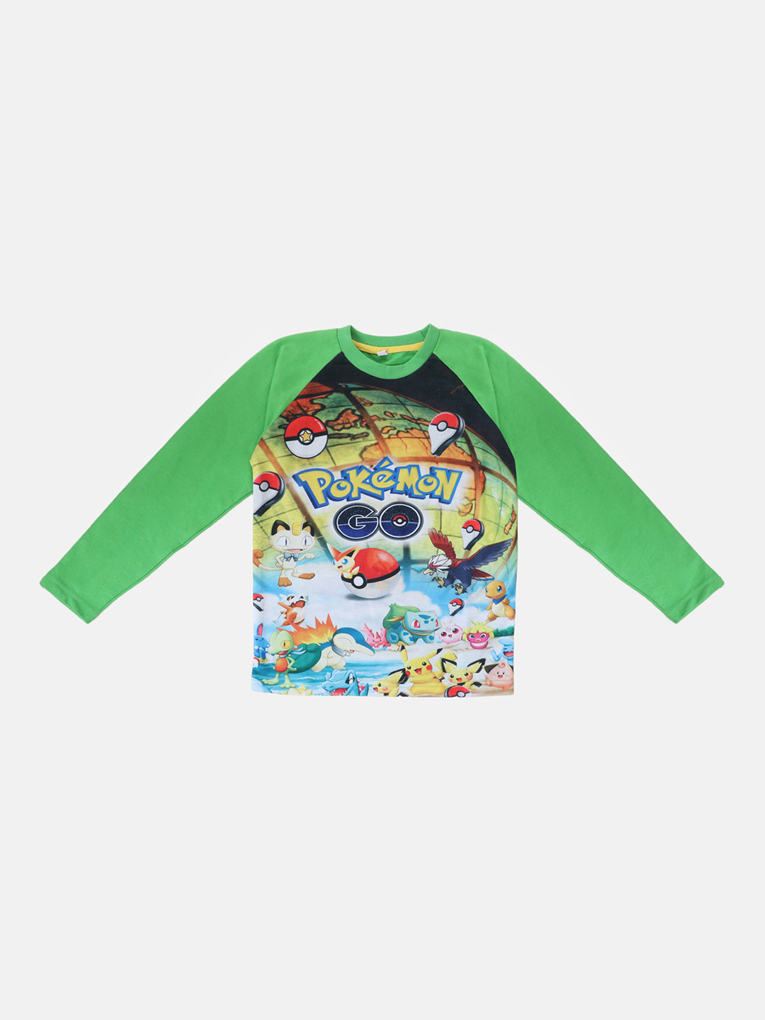 

Lil Tomatoes Boys Green Printed Pokemon Sweatshirt