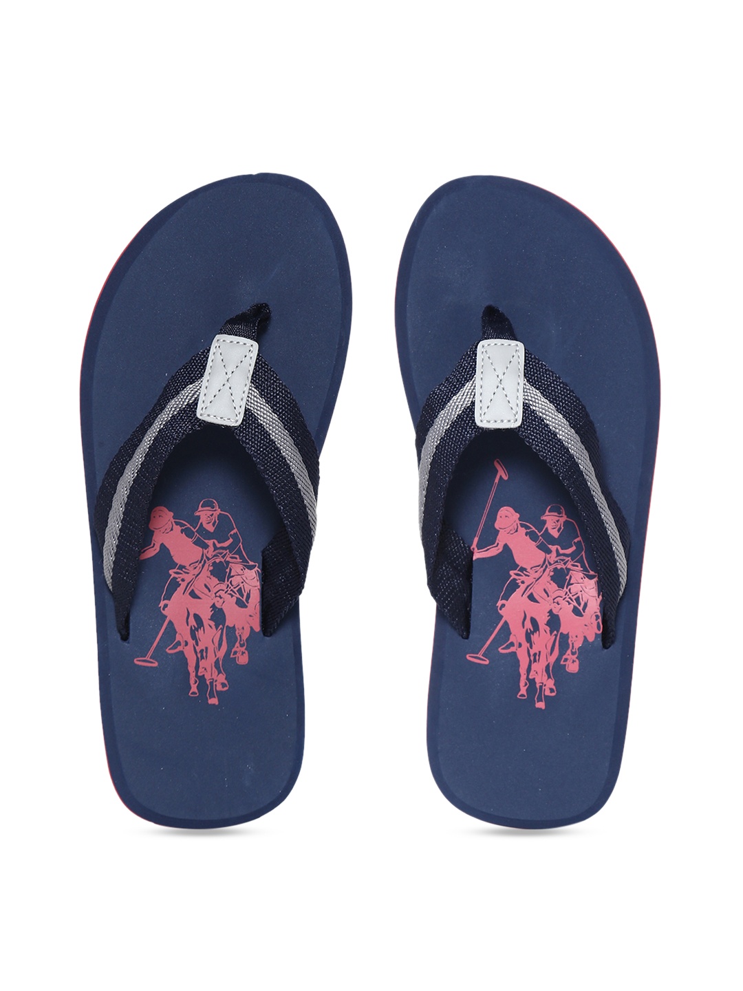 

U.S. Polo Assn. Men Blue Printed Thong Flip-Flops