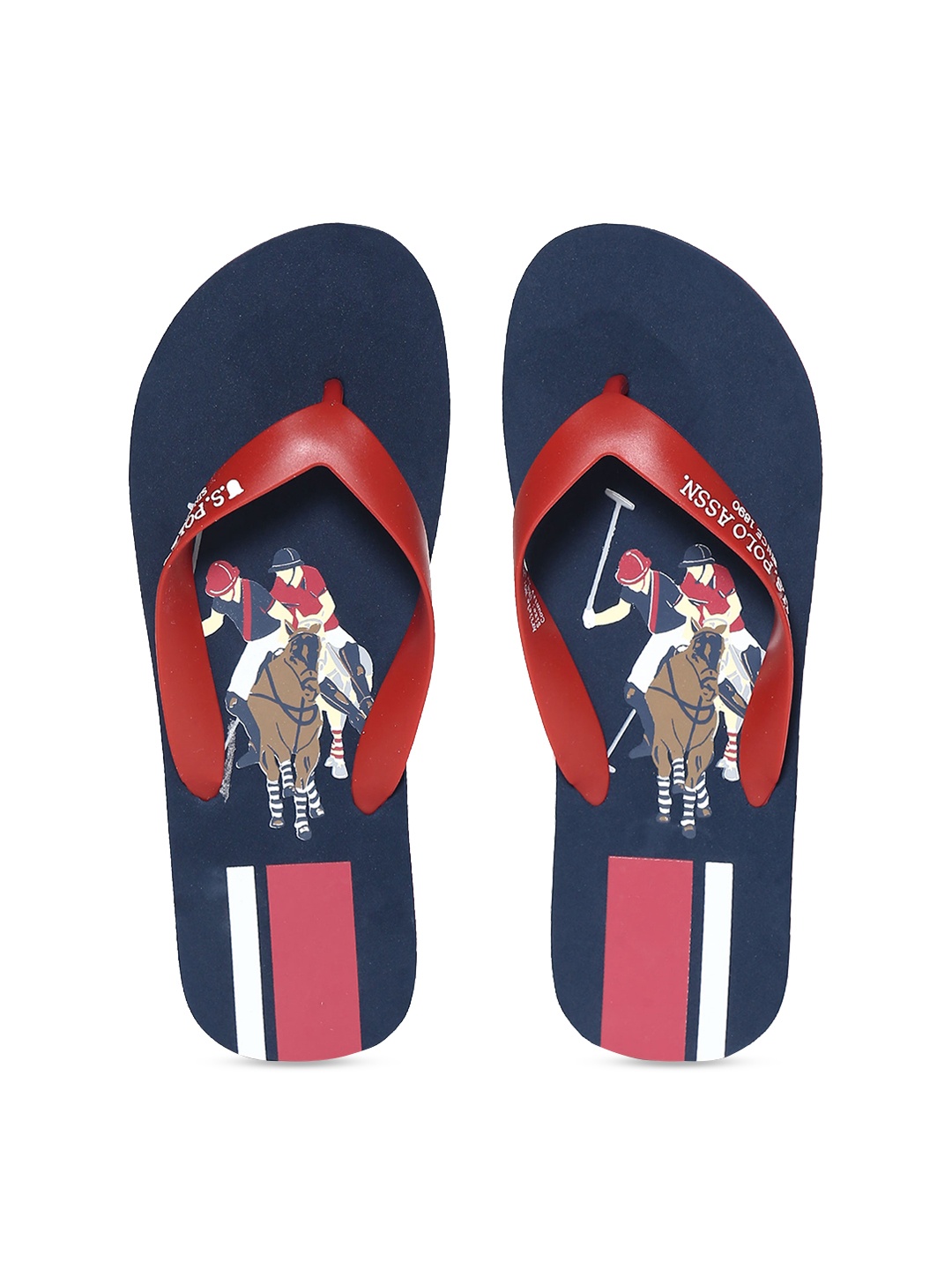 

U.S. Polo Assn. Men Blue Printed Thong Flip-Flops