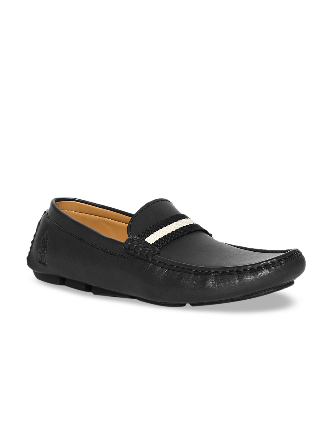 U.S. Polo Assn. Men Black Driving Shoes
