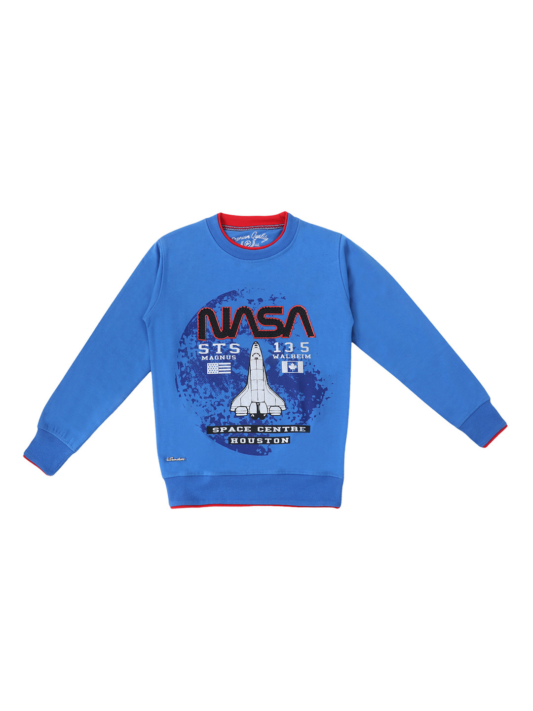 

Lil Tomatoes Boys Blue Printed Sweatshirt