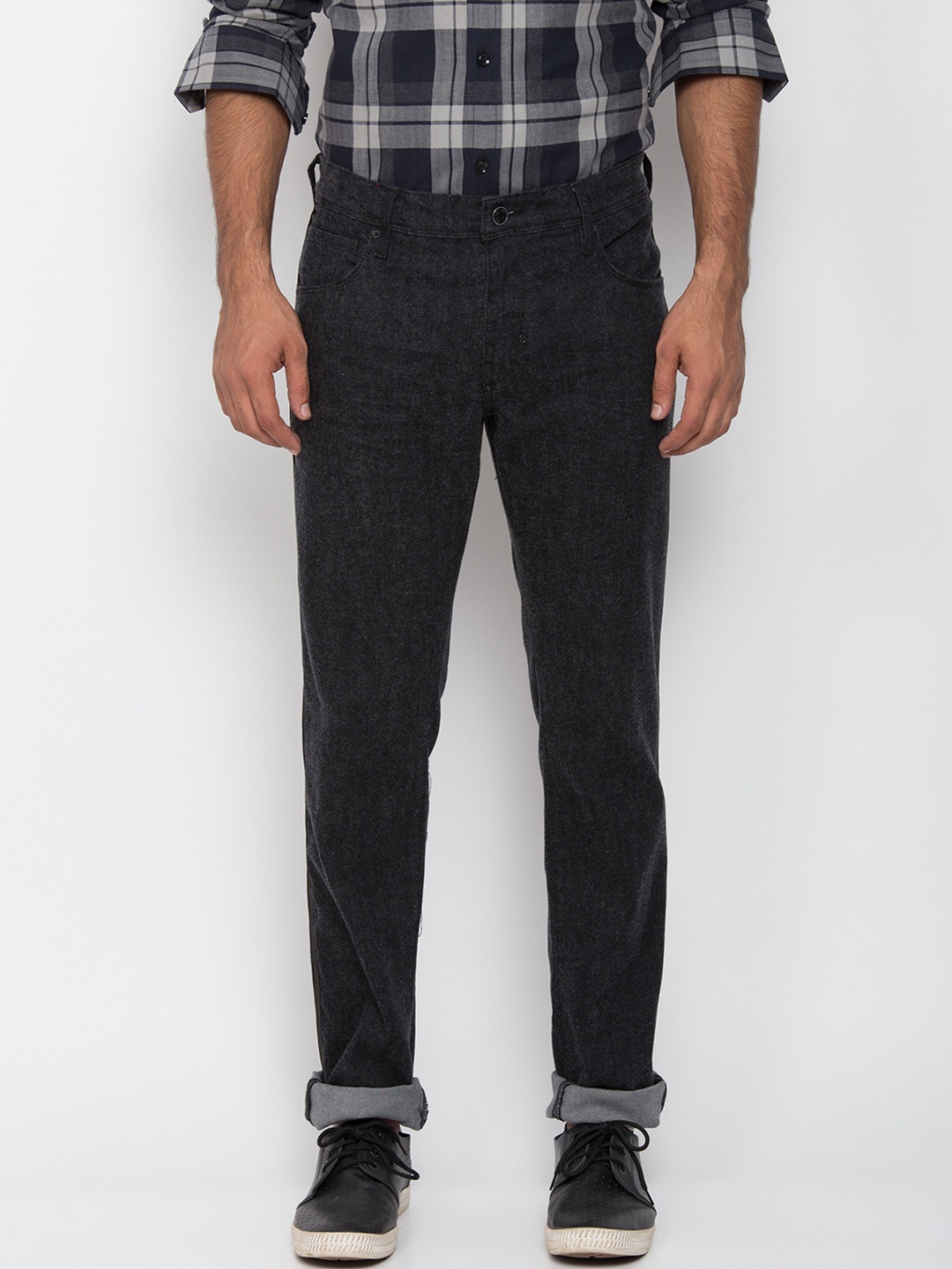 

Antony Morato Men Black Slim Fit Mid-Rise Clean Look Jeans