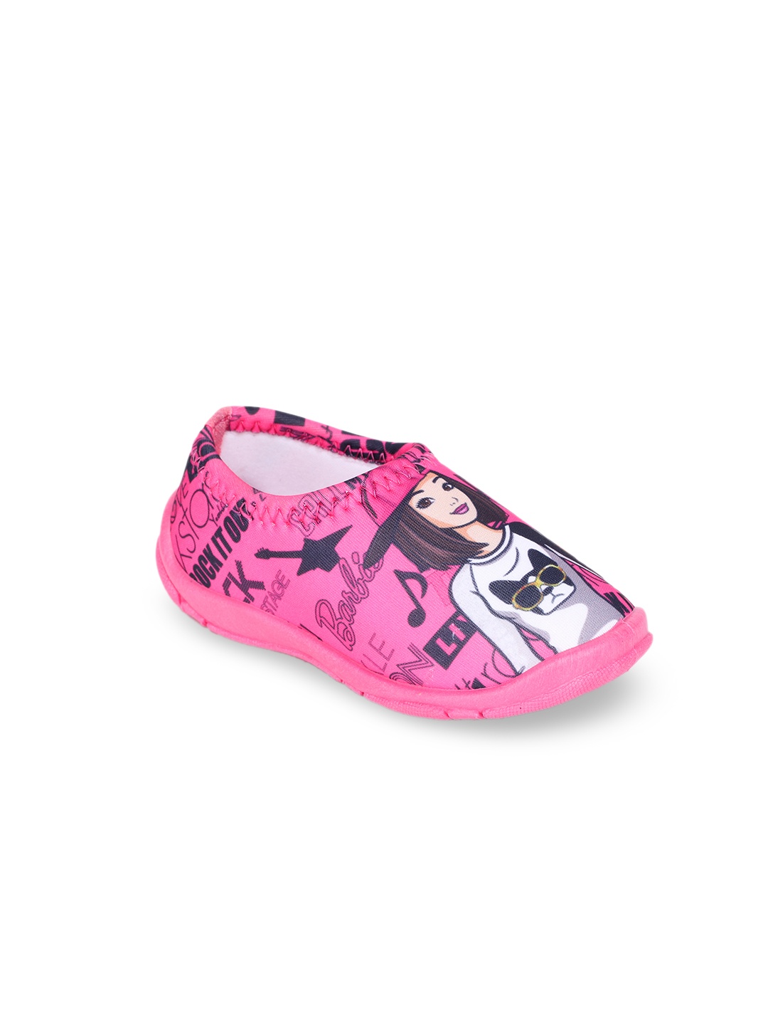 

toothless Girls Pink Barbie Slip-On Lightweight Sneakers