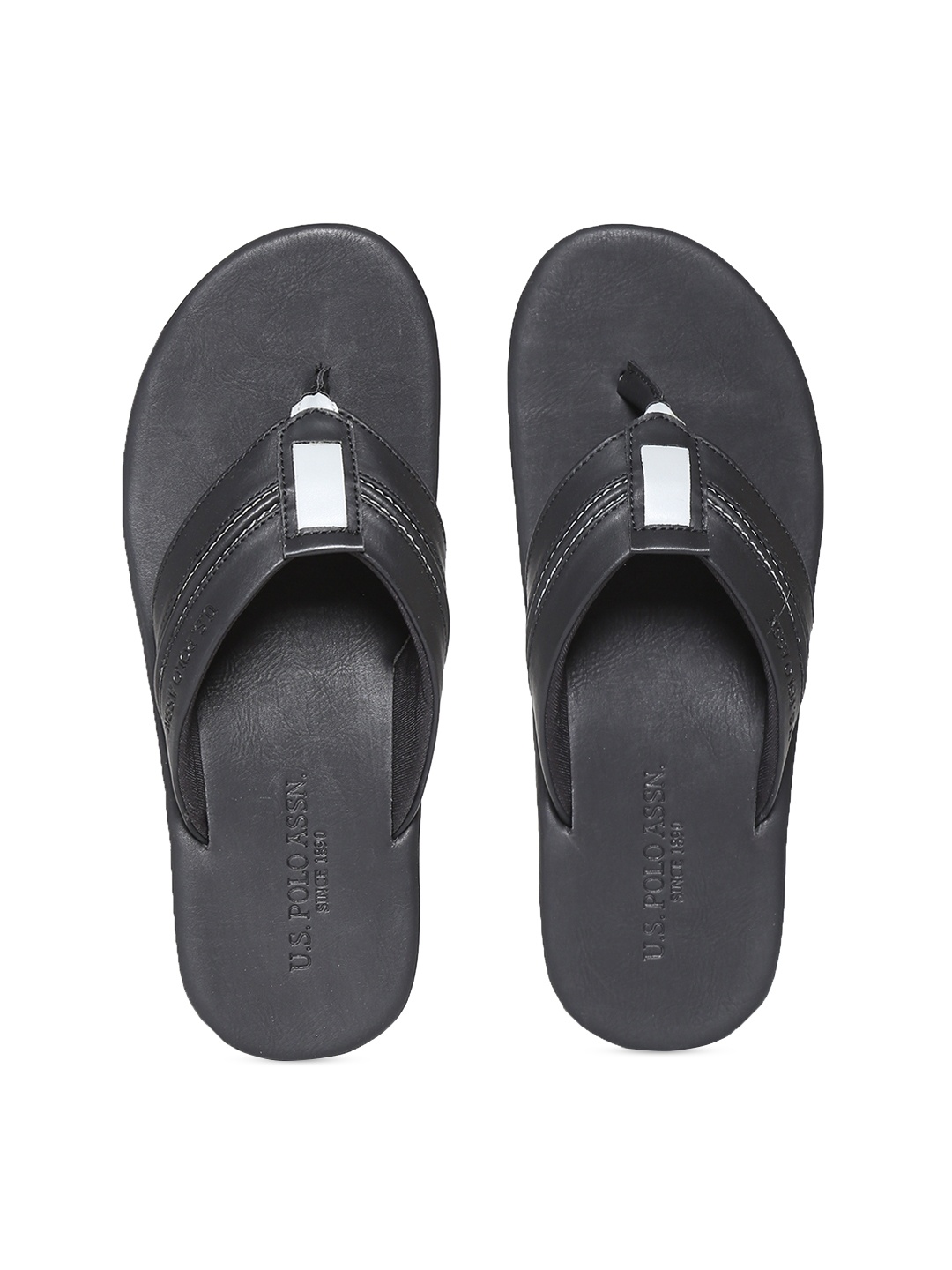 U.S. Polo Assn. Men Black Sandals