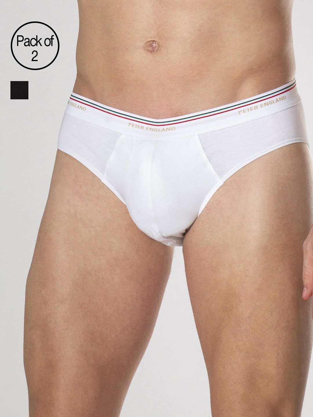 

Peter England Men Pack of 2 Assorted Briefs PIWBBKWH9116010