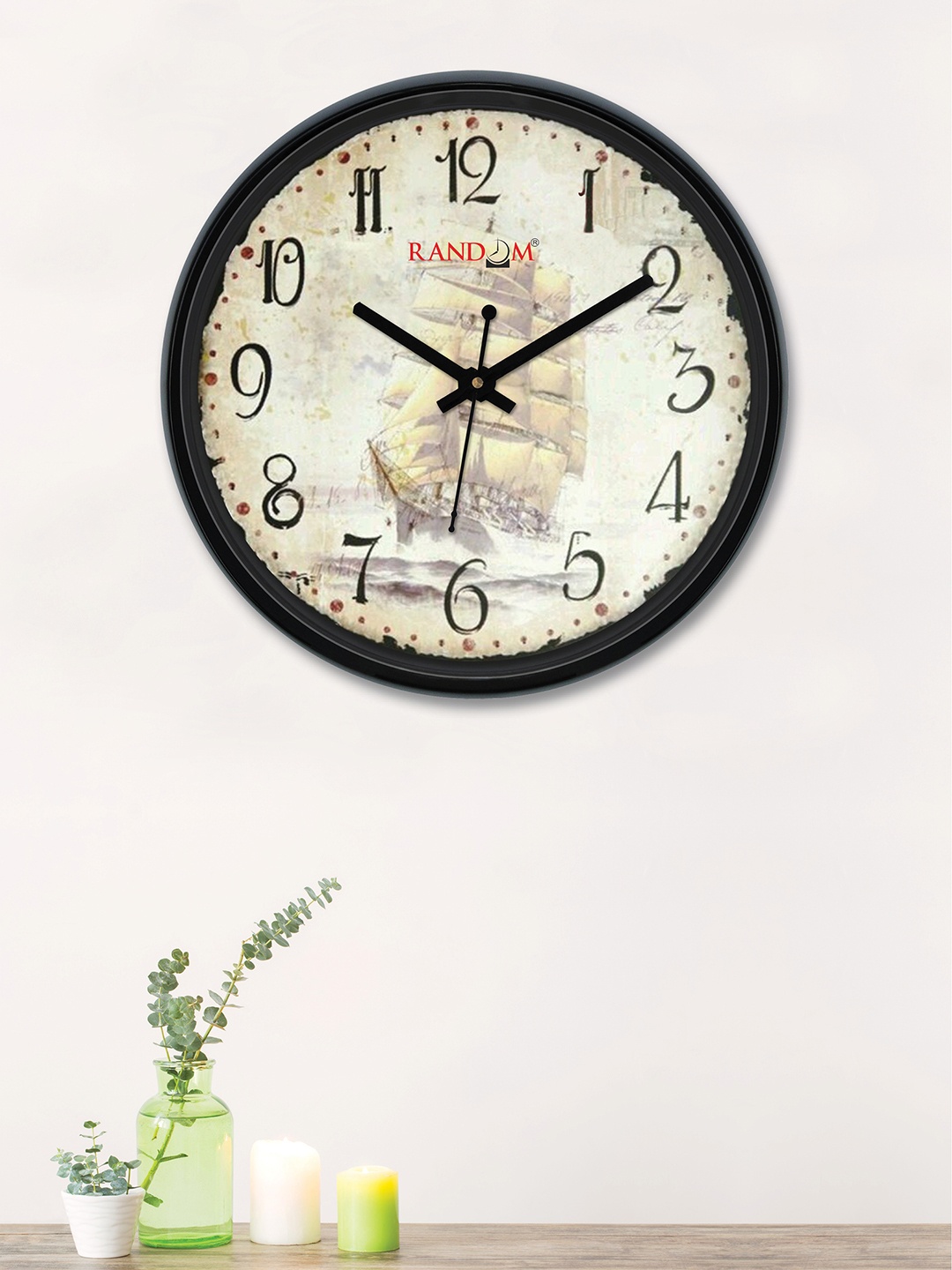 

RANDOM Off-White Round Printed 30 cm Analogue Wall Clock