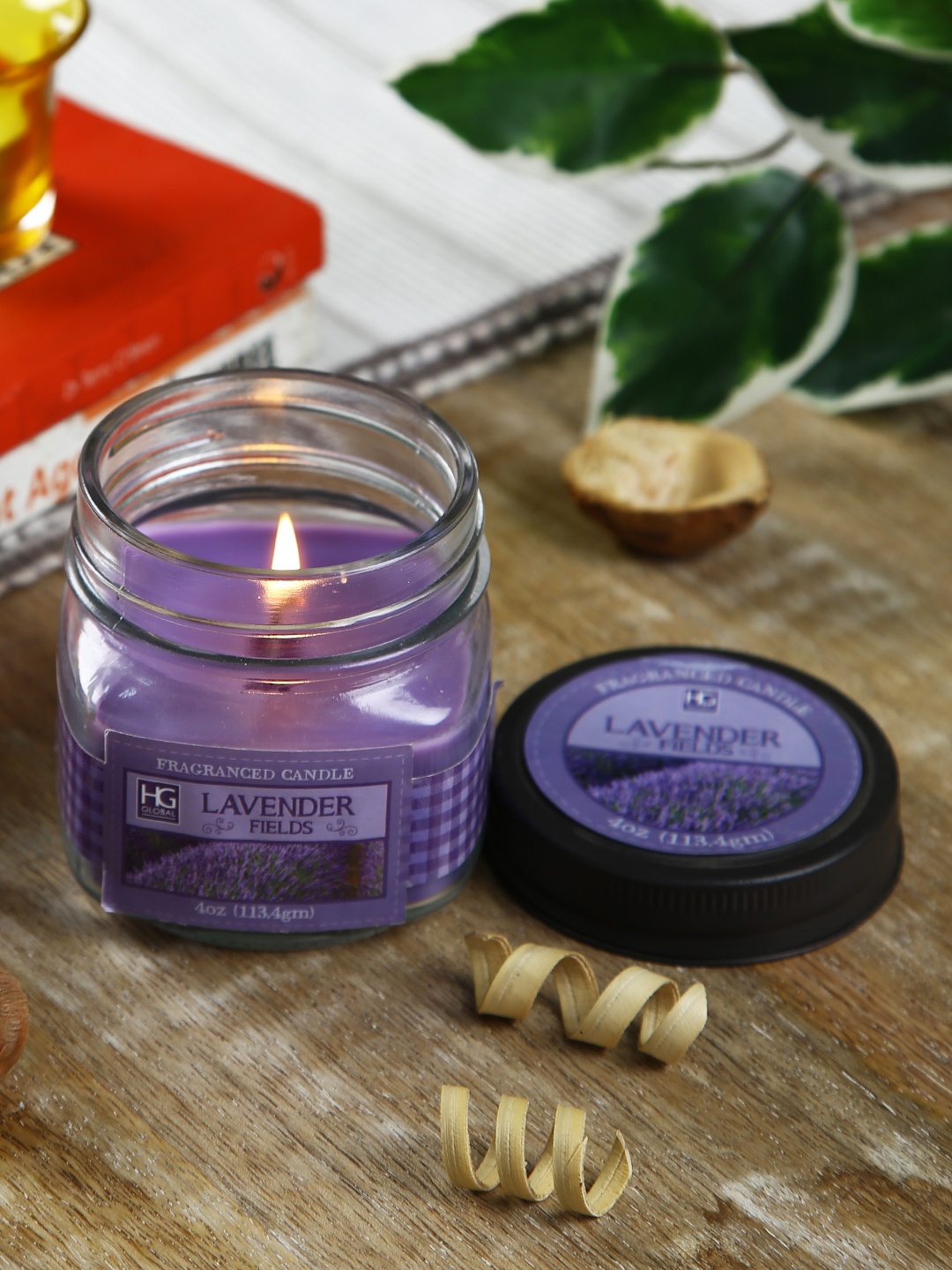 

Hosley Purple Lavender Field Scented Jar Candle