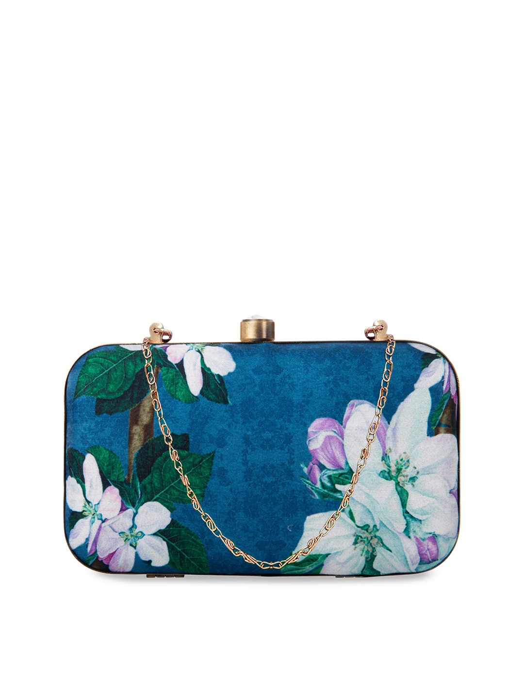 

PARIZAAT BY SHADAB KHAN Teal & Blue Printed Clutch