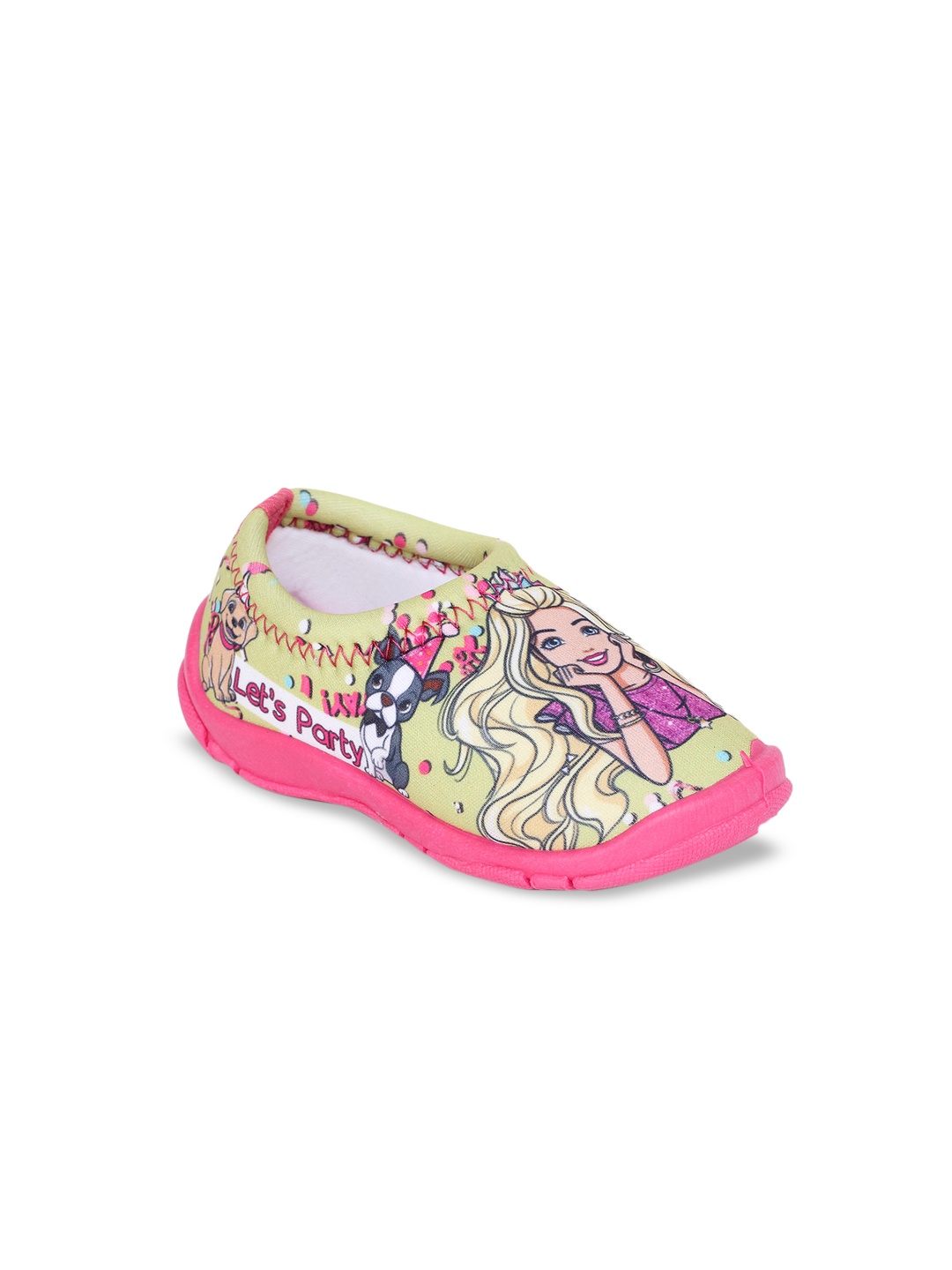 

toothless Girls Lime Green Barbie Slip-On Lightweight Sneakers