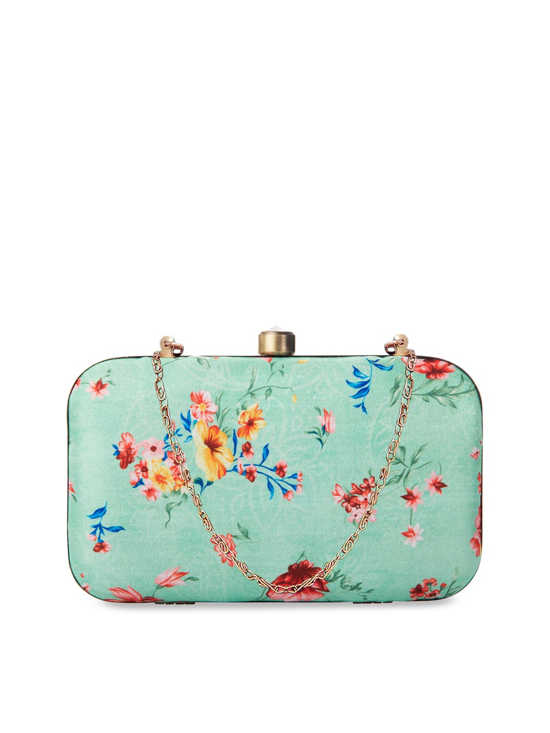 

PARIZAAT BY SHADAB KHAN Sea Green & Blue Printed Clutch