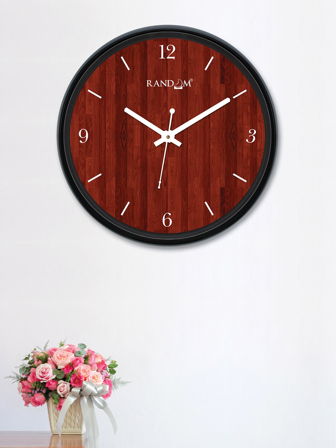 

RANDOM Maroon Round Printed 30 cm Analogue Wall Clock