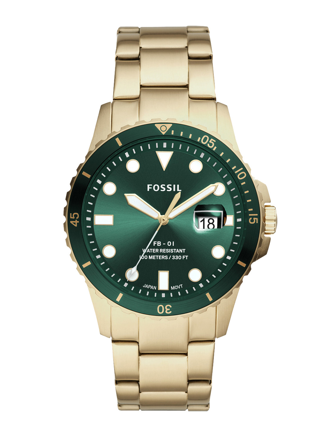 

Fossil Men Green Analogue Watch FS5658