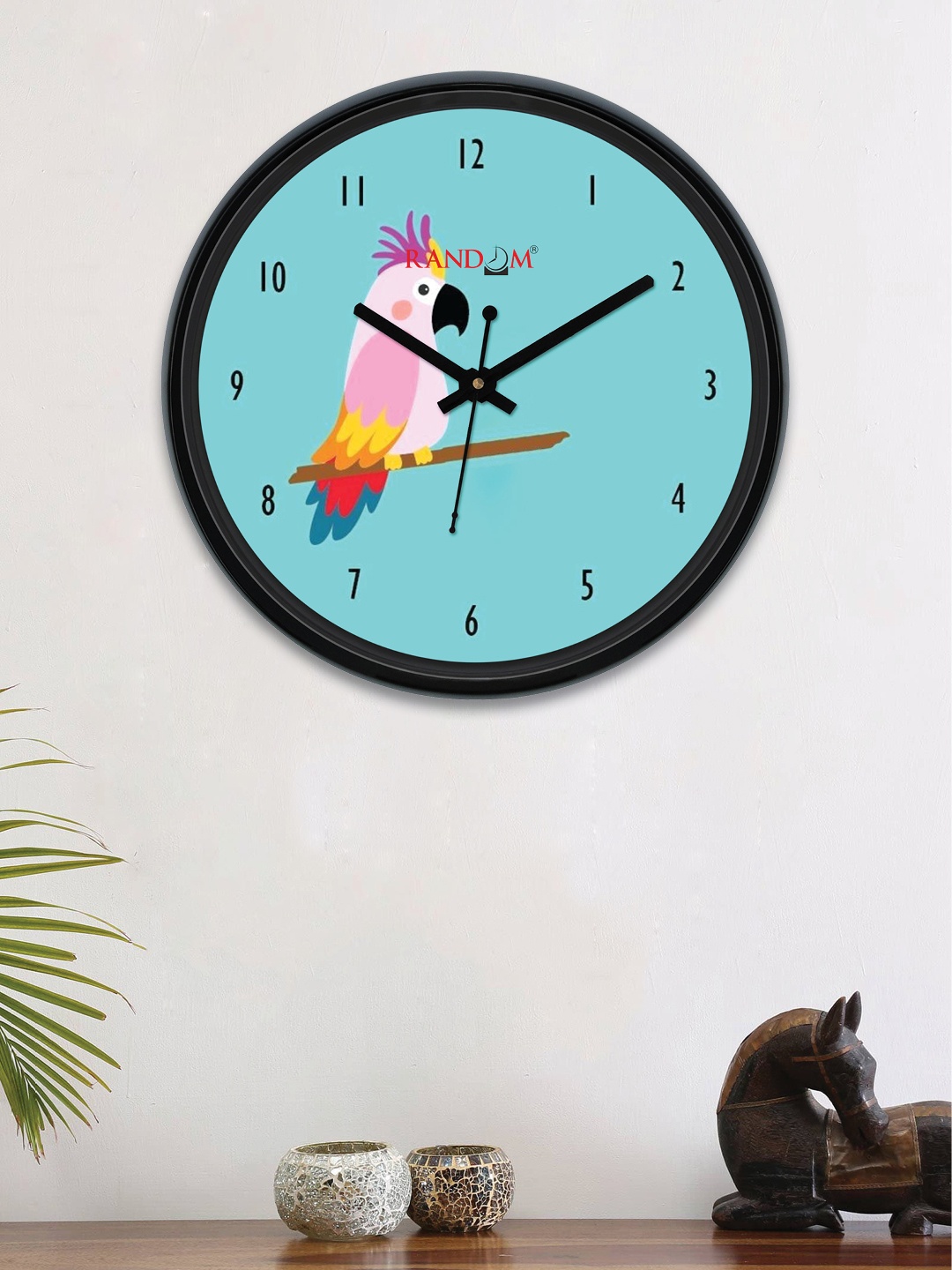 

RANDOM Sea Green & Pink Round Printed 30 cm Analogue Wall Clock