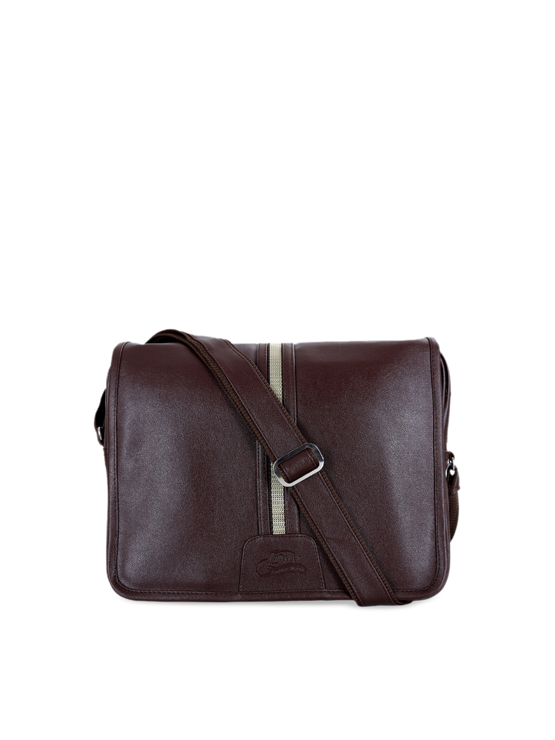

Leather World Unisex Brown Solid Messenger Bag