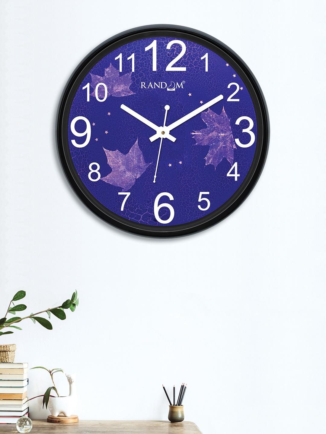 

RANDOM Violet Round Printed 30 cm Analogue Wall Clock