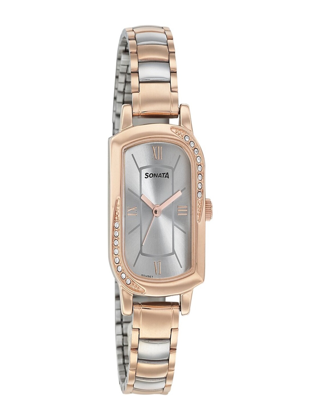 

Sonata Blush Women Silver Analogue watch NL87001KM01