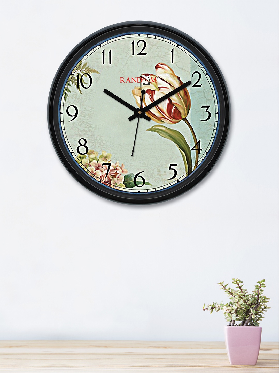 

RANDOM Sea Green & Red Round Printed 30 cm Analogue Wall Clock