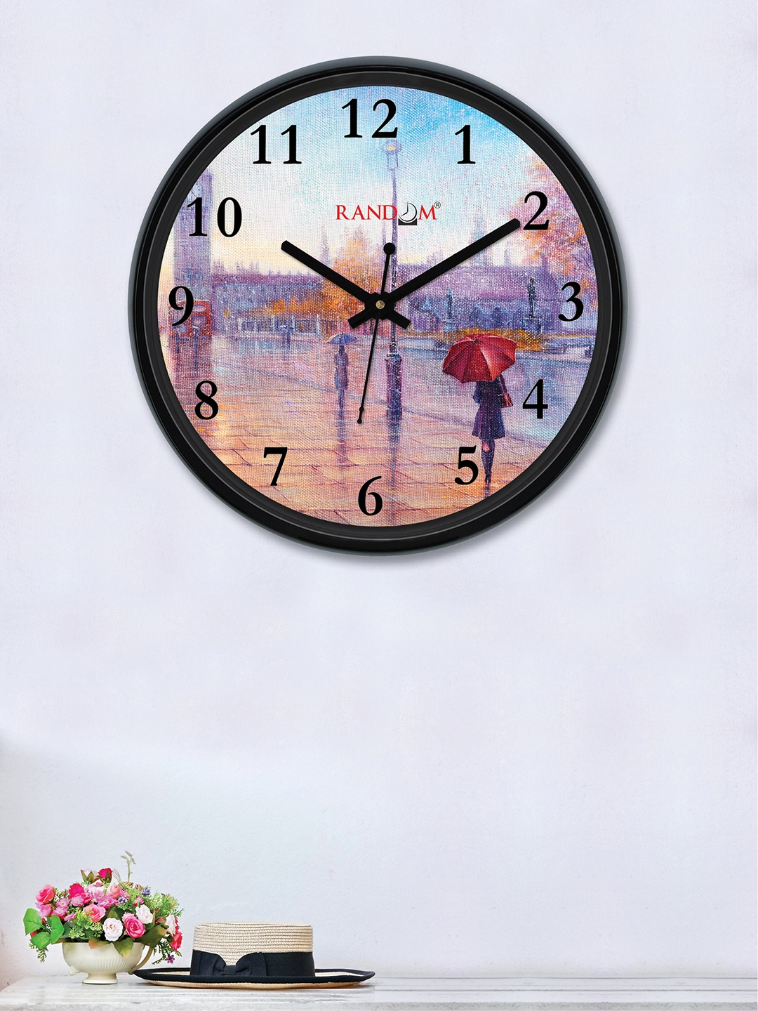 

RANDOM Lavender & Beige Round Printed 30 cm Analogue Wall Clock