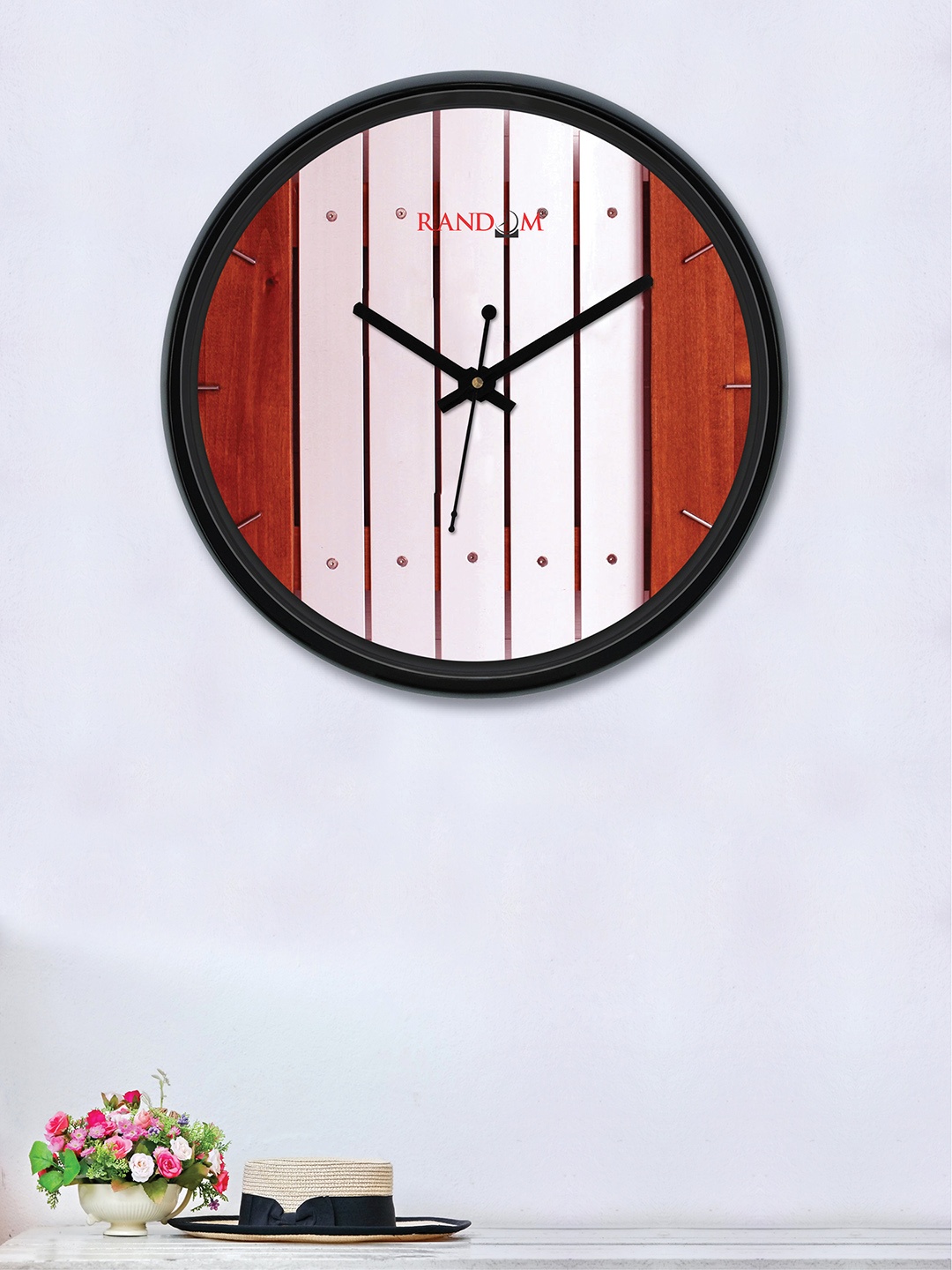 

RANDOM Pink & Brown Round Printed 30 cm Analogue Wall Clock