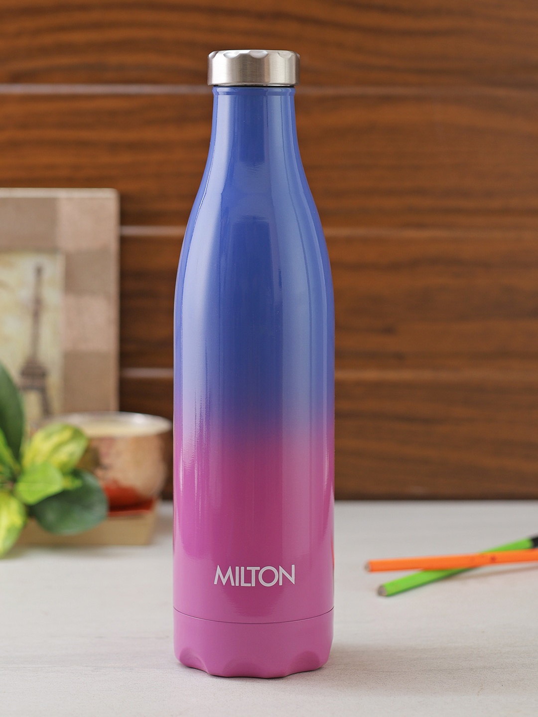 

Milton Pink & Blue PRUDENT-800 Stainless Steel Hot and Cold Water Bottle 810ml
