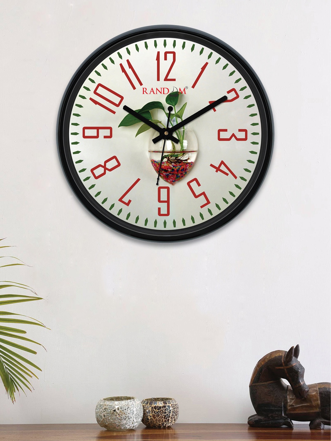

RANDOM Off-White Round Printed 30 cm Analogue Wall Clock