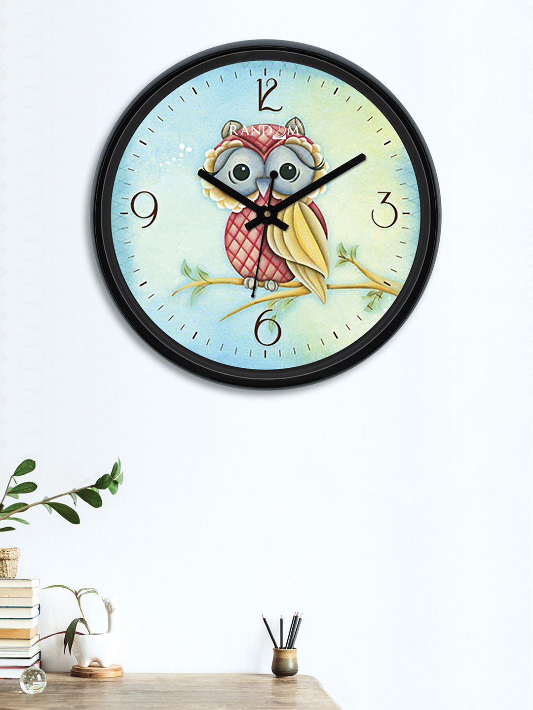 

RANDOM Sea Green & Red Round Printed 30 cm Analogue Wall Clock