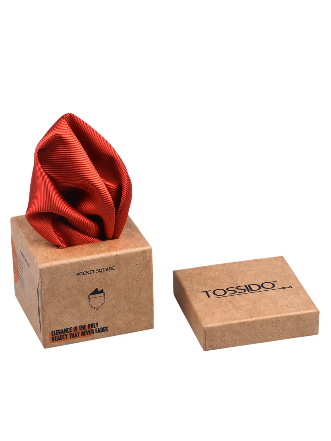 

Tossido Men Red Solid Pocket Squares