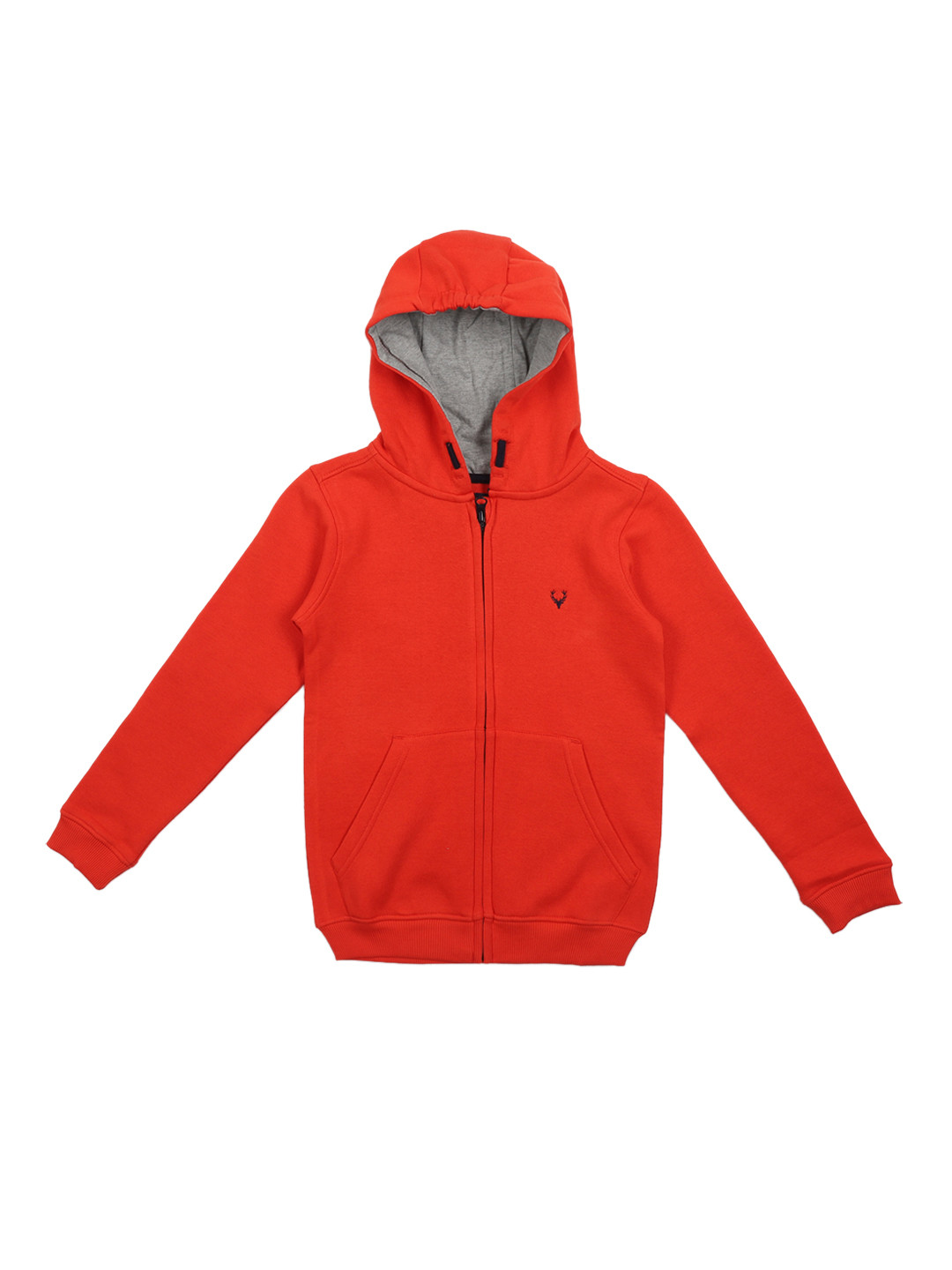 

Allen Solly Junior Boys Red Solid Hooded Sweatshirt
