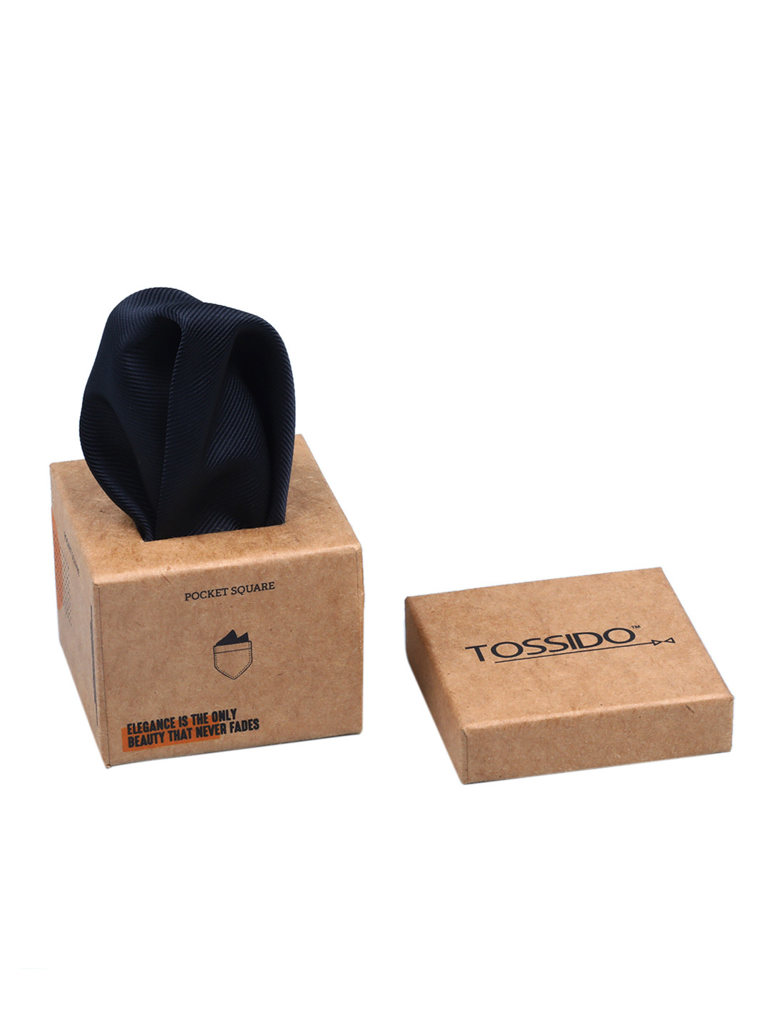 

Tossido Men Black Solid Pocket Squares