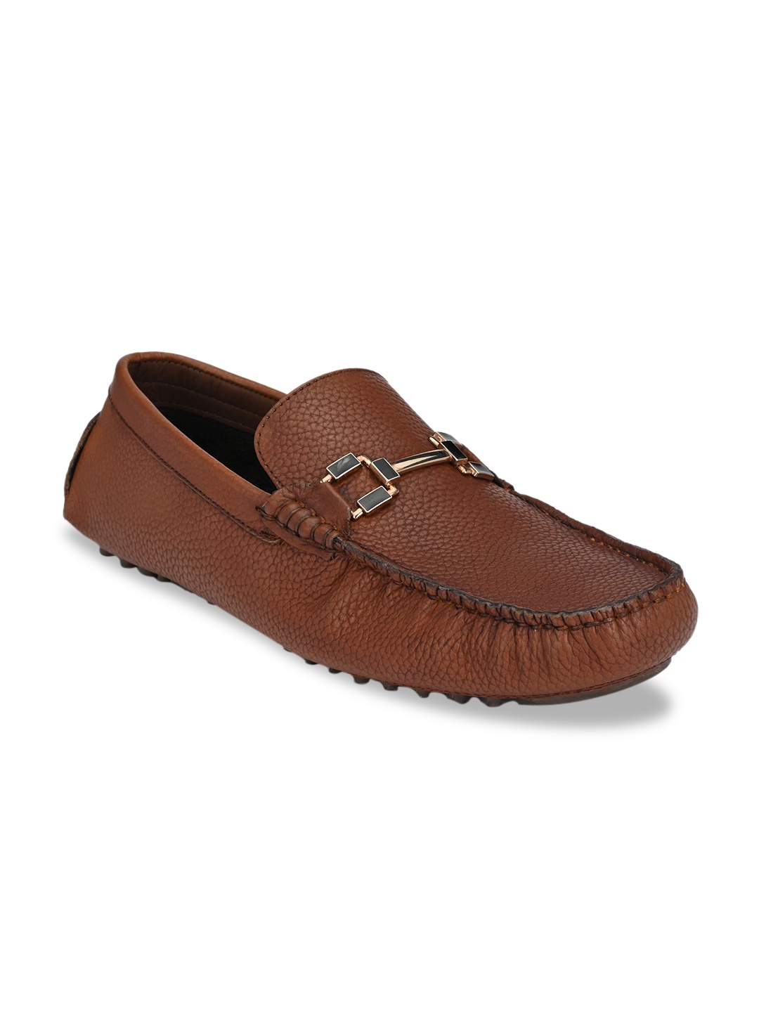 

San Frissco Men Tan Brown Driving Shoes